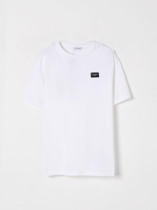 25FW [키즈] 돌체앤가바나 티셔츠 L4JTBLG7M4S W0800 White