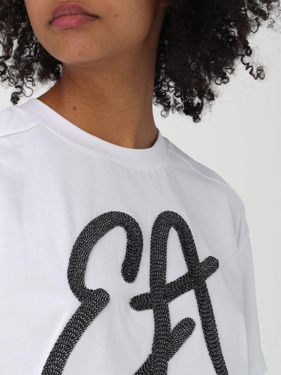 25FW 엠포리오 아르마니 반팔 티셔츠 EW001523AF12573 U0002 White - EMPORIO ARMANI