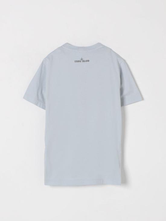 25FW [키즈] 스톤 아일랜드 티셔츠 2100010S0128 V0041 Gnawed Blue - STONE ISLAND