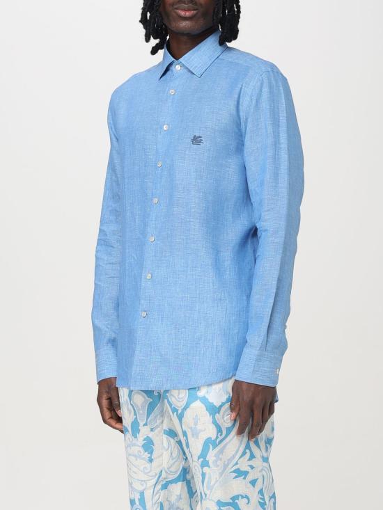 25FW 에트로 긴팔 셔츠 MRIB000299TU3D1 B0482 Gnawed Blue - ETRO