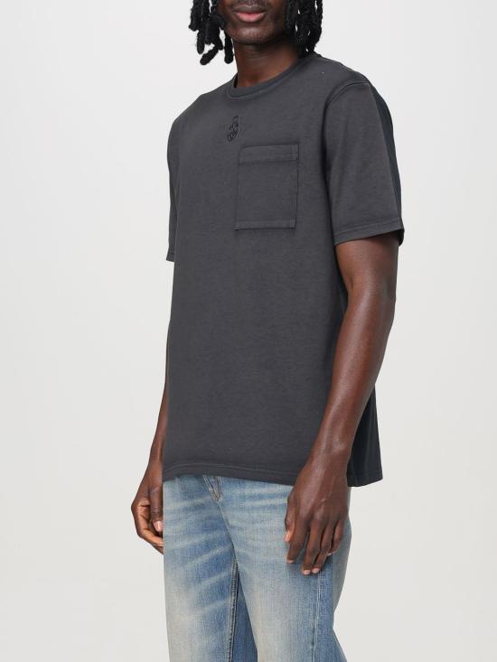 25FW 알렉산더 맥퀸 반팔 티셔츠 815068QTAC6 0548 Black - ALEXANDER MCQUEEN