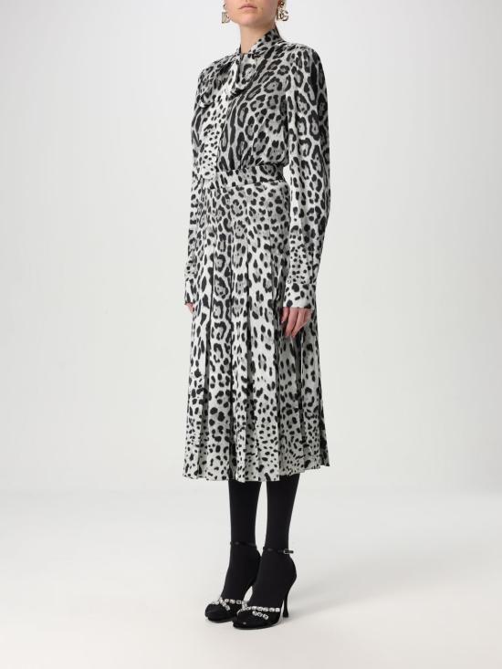 25FW 돌체앤가바나 미디 원피스 F6JQUTFS1GT HI13N Black - DOLCE & GABBANA