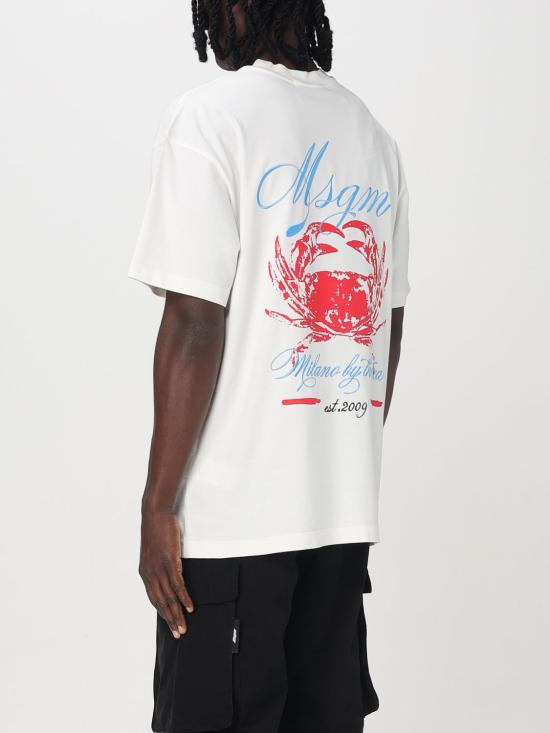 25SS 엠에스지엠 반팔 티셔츠 3840MM107257098 02 White - MSGM