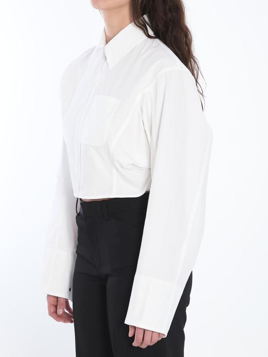 25SS 자크뮈스 블라우스 5360531 251SH080 1520 100 WHITE - JACQUEMUS