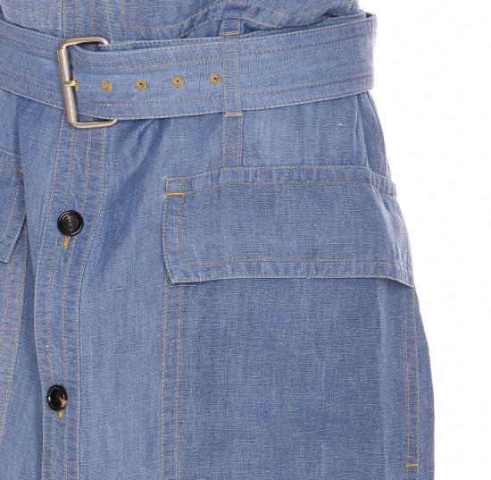 25SS 보테가베네타 숏 원피스 807860V4CX04000 BLUE - BOTTEGA VENETA