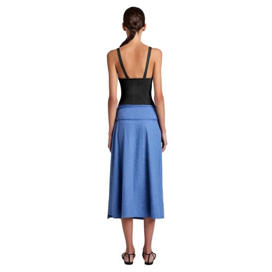  프로엔자슐러 데님 스커트 Proenza Schouler Jovie 랩 스커트 데님 - PROENZA SCHOULER