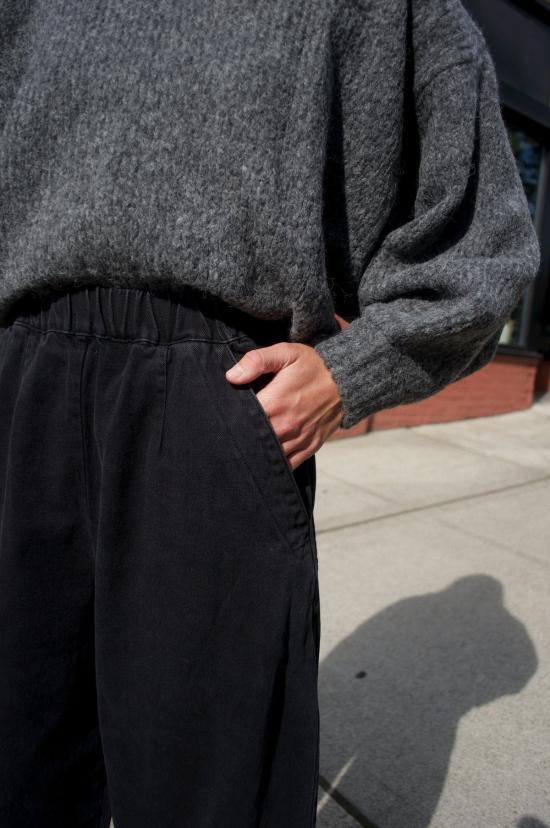  미셀라 그렉 스트레이트 팬츠 미카엘라 그렉 배럴 팬츠 페이디드 블랙 - MICAELA GREG