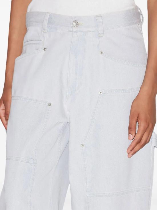 25SS 이자벨마랑에뚜왈 스트레이트 팬츠 PA0502FAC1H05E 30LU BLUE - ISABEL MARANT ETOILE