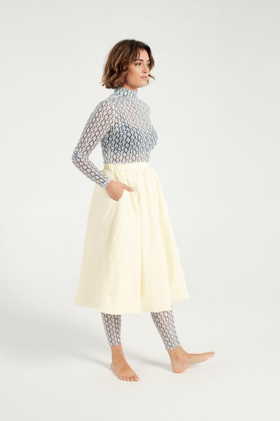  바움 운드 페르드가르텐 스트레이트 팬츠 Baum und Pferdgarten Jazzlyn 레깅스와 블루 - BAUM UND PFERDGARTEN