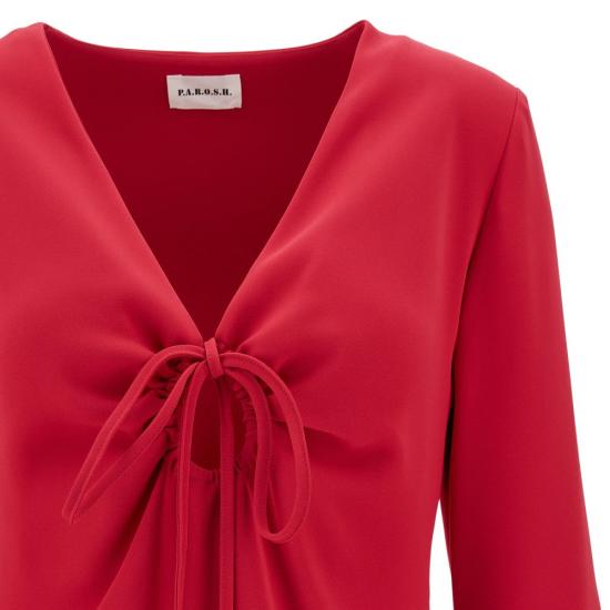  파로쉬 숏 원피스 P. A.R. O.S. H. Cady 미니 드레스 여성 핑크 - PAROSH