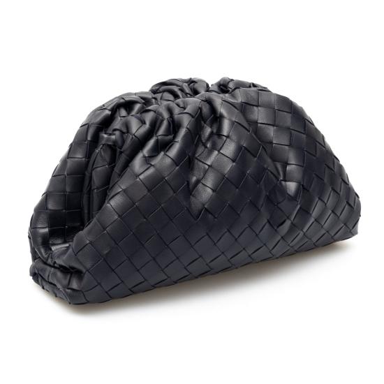  보테가베네타 클러치/파우치 BOTTEGA VENETA 인트레치아토 나파 가죽 틴 파우치 여성 블루 - BOTTEGA VENETA