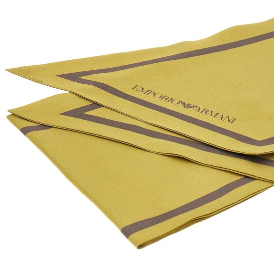  엠포리오 아르마니 머플러/스카프 EMPORIO ARMANI 실크 트윌 스카프 맨 그린 - EMPORIO ARMANI