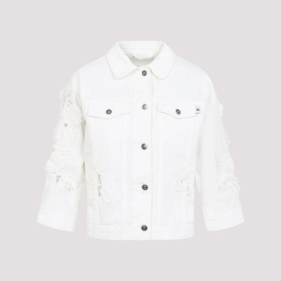 25SS 에르마노 설비노 자켓 D467I325APHRY 14300 MARSHMALL WHITE - ERMANNO SCERVINO