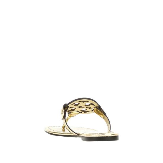  토리버치 샌들 메탈라이즈드 인조가죽 '밀러'  여성 골드 - TORY BURCH