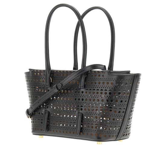  알라이아 토트백 ALAIA Vienne 가죽 'Neo Mina 20'  여성 블랙 - ALAIA