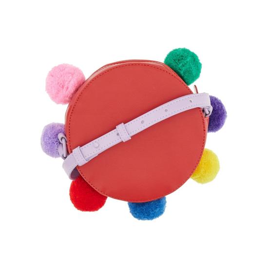  [키즈] 스텔라 맥카트니 액세서리 스텔라 매카트니 폼폼이 달린 가죽 가방 키즈 레드 - STELLA MCCARTNEY