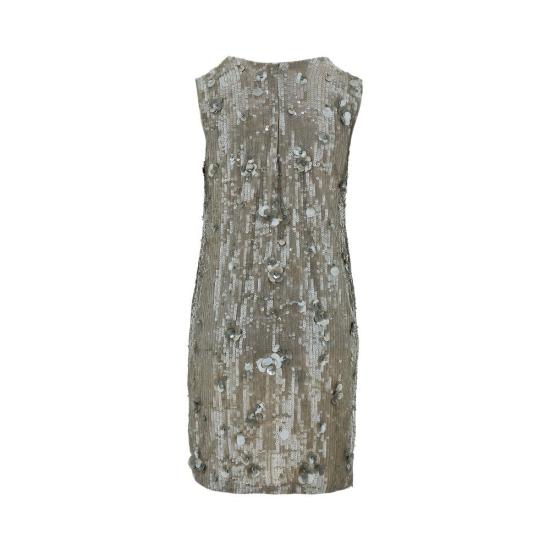  파로쉬 숏 원피스 P. A.R. O.S. H. '글로우' 스팽글 미니 드레스 여성 그레이 - PAROSH