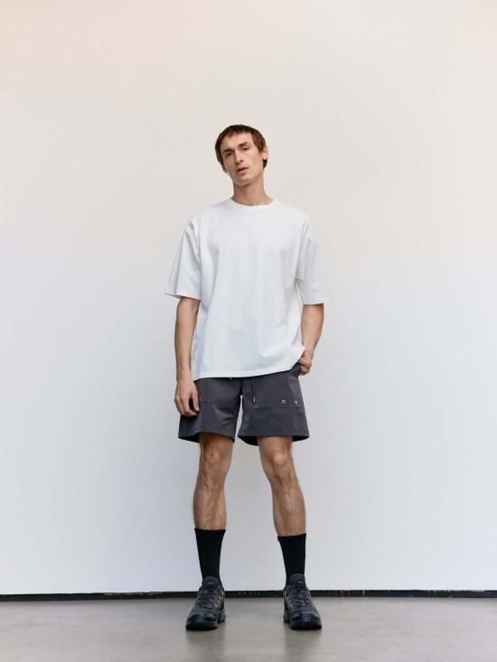  맨틀 스윔팬츠 R18 N9 수영용 워터 숏 그레이 - MAN-TLE