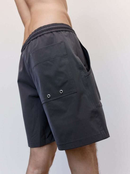  맨틀 스윔팬츠 R18 N9 수영용 워터 숏 그레이 - MAN-TLE