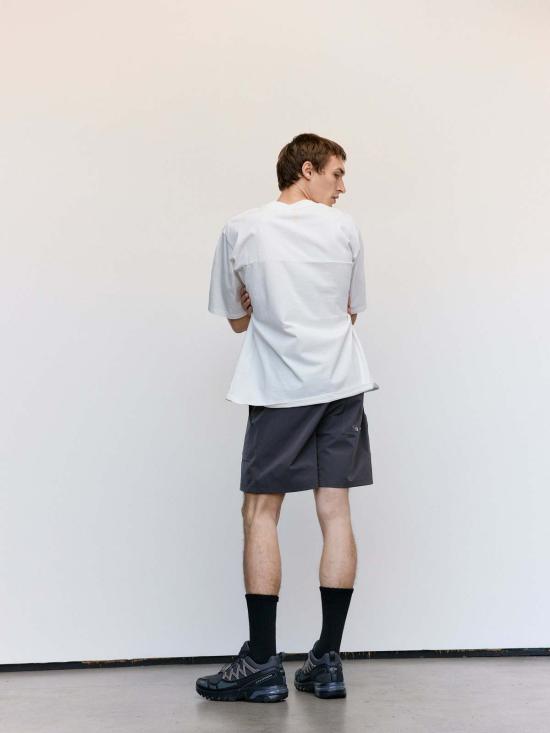  맨틀 스윔팬츠 R18 N9 수영용 워터 숏 그레이 - MAN-TLE