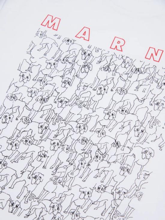 25SS [키즈] 마르니 티셔츠 M01414 M00SG 0M100 WHITE - MARNI