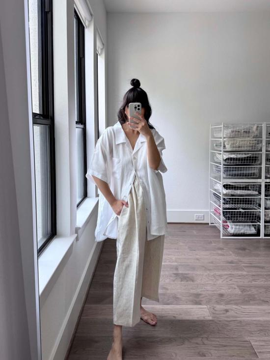  Modern Weaving 스트레이트 팬츠 모던 위빙 이지  오트밀 멜란지