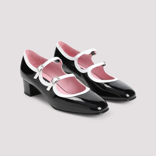 25SS 카렐 페리스 힐/펌프스 BLEUET BLACK WHITE - CAREL PARIS