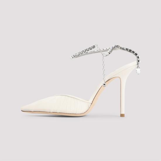 25SS 지미추 힐/펌프스 SAEDA100 JGQ IVORY CRYSTAL - JIMMY CHOO
