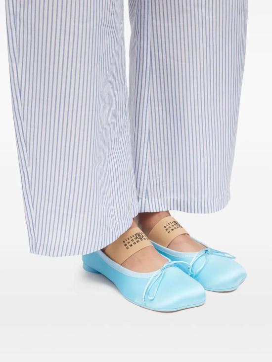 25SS MM6 메종마르지엘라 플랫 슈즈 66471 S59WZ0093P5560 90659 BLUE - MM6 MAISON MARGIELA