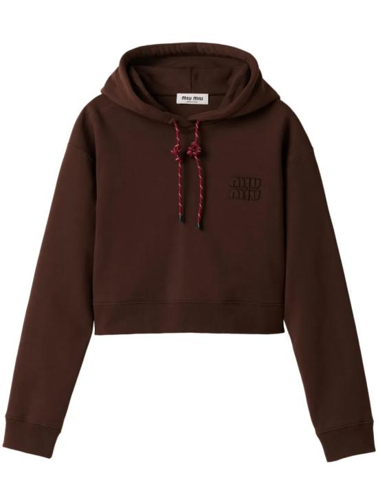 25SS 미우미우 긴팔 티셔츠 MJL025 15AVF0324 Brown