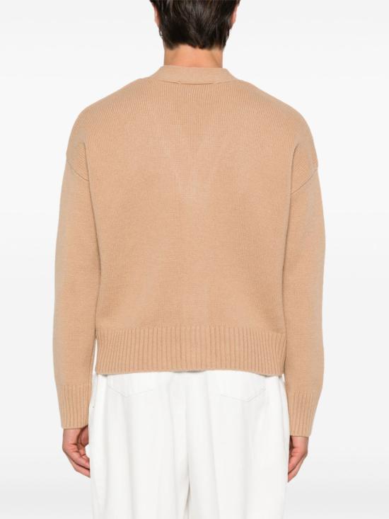 24FW 아미 가디건 UKC044 KN0028264 Beige - AMI