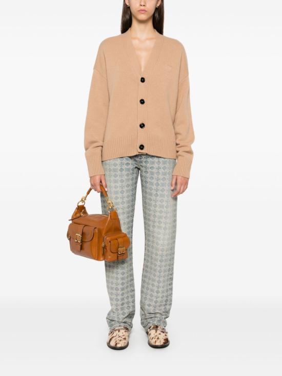 24FW 아미 가디건 UKC044 KN0028264 Beige - AMI