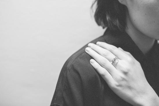  바디 더블 반지 본디지 링 실버 - BODY DOUBLE