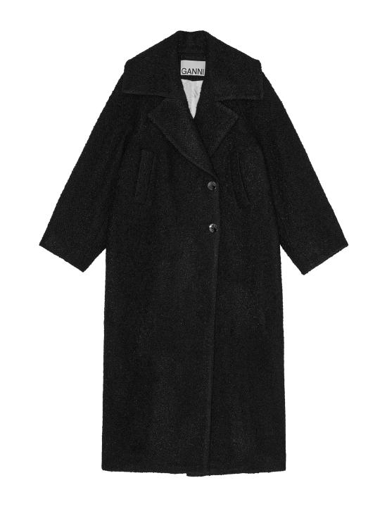 25SS 가니 코트 W0024 099 Black