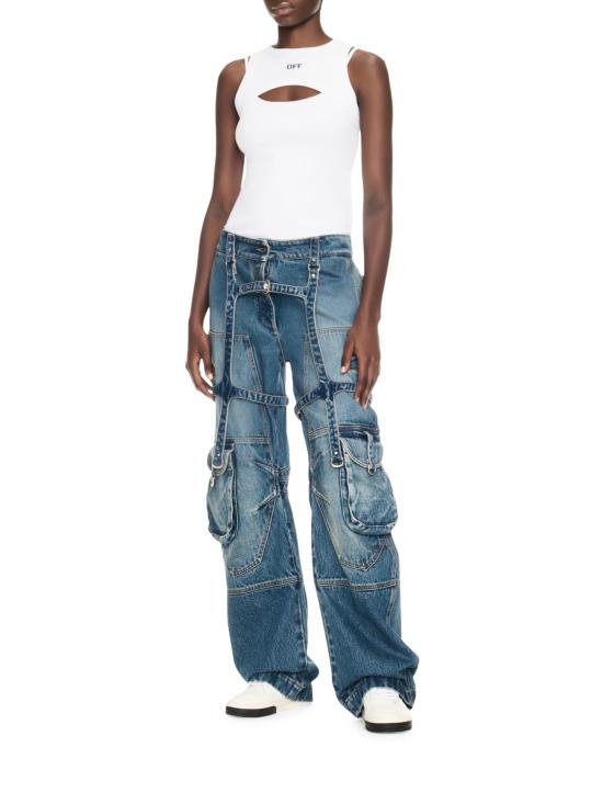 25SS 오프화이트 베스트 OWAD237C99JER0010110 WHITE BLACK White - OFF WHITE