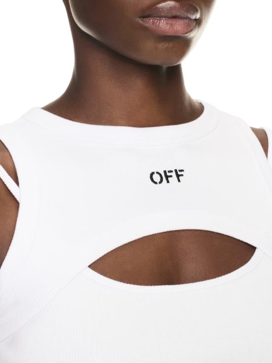 25SS 오프화이트 베스트 OWAD237C99JER0010110 WHITE BLACK White - OFF WHITE