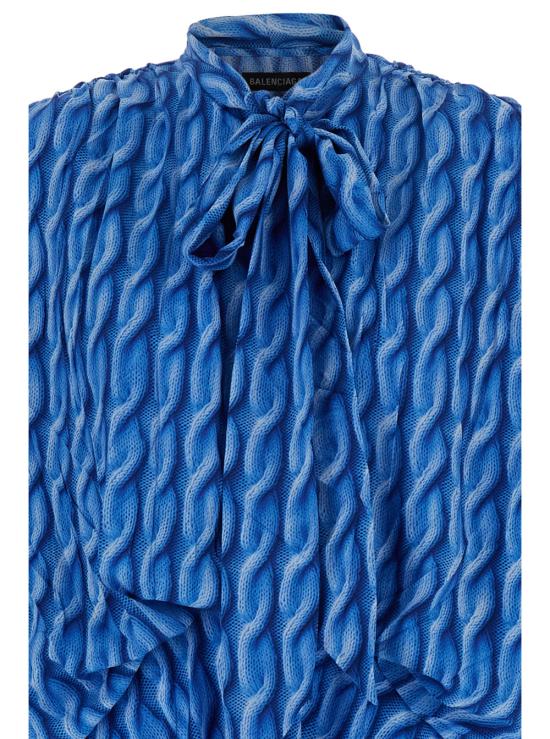 25SS 발렌시아가 롱 원피스 814150TRLB44011 Blu - BALENCIAGA