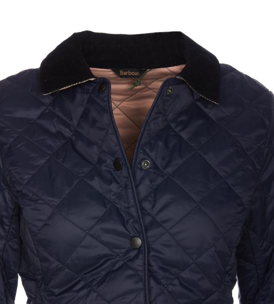  바버 DEVERON 데브론 퀼티드 자켓 LQU1012NY71 NAVY PALE PINK DOM - BARBOUR