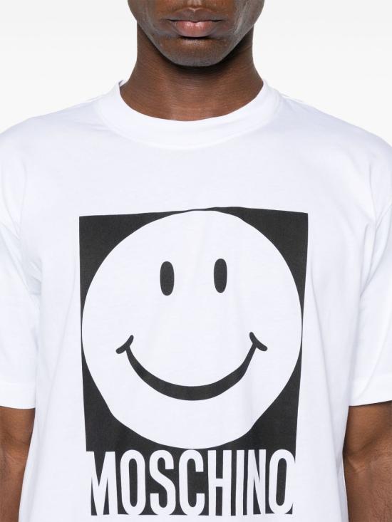 25SS 모스키노 반팔 티셔츠 251ZZJ0723 02411001 White - MOSCHINO