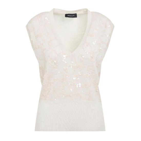 25SS 파비아나 필리피 후드 티셔츠 MAD265F053L163 0149 VANIGLIA