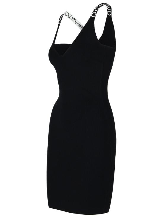 24FW 오프화이트 숏 원피스 OWHI022F24KNI0011001 Black - OFF WHITE