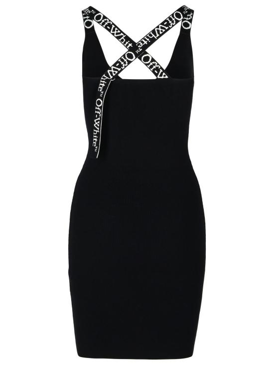 24FW 오프화이트 숏 원피스 OWHI022F24KNI0011001 Black - OFF WHITE