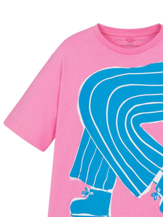 25SS [키즈] 스텔라 맥카트니 티셔츠 TW8B31 Z0434 552 PINK - STELLA MCCARTNEY