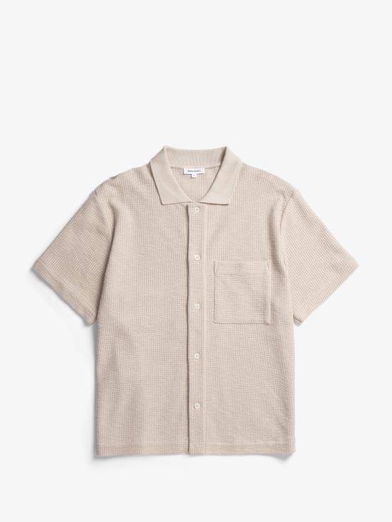 25SS 노스프로젝트 반팔 셔츠 N01 06832064oatmeal - NORSE PROJECTS