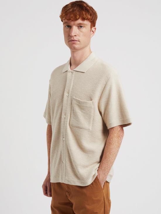 25SS 노스프로젝트 반팔 셔츠 N01 06832064oatmeal - NORSE PROJECTS