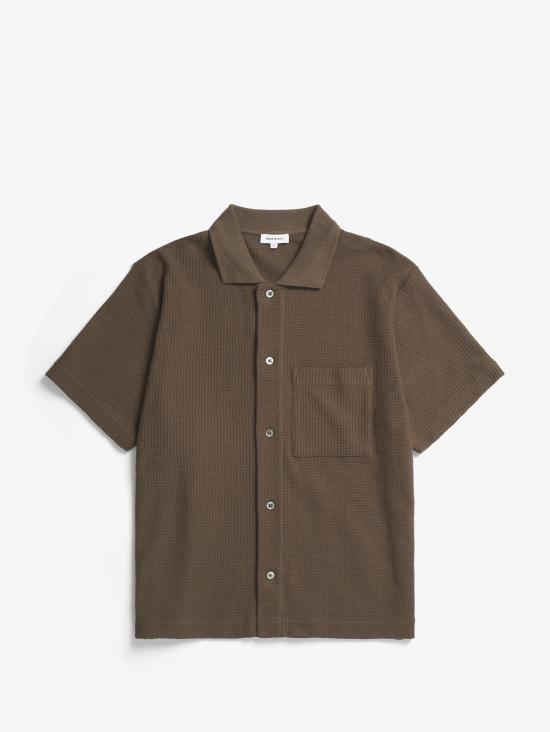 25SS 노스프로젝트 반팔 셔츠 N01 06832033chestnut - NORSE PROJECTS