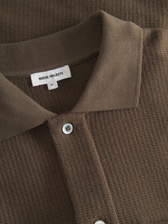 25SS 노스프로젝트 반팔 셔츠 N01 06832033chestnut - NORSE PROJECTS