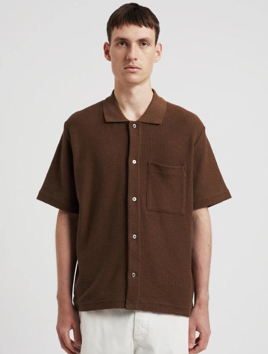 25SS 노스프로젝트 반팔 셔츠 N01 06832033chestnut