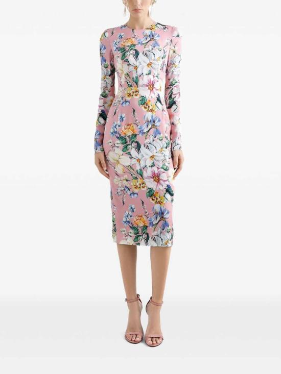  돌체앤가바나 미디 원피스 F6GAVTFSA7GHF5JC Pink - DOLCE & GABBANA