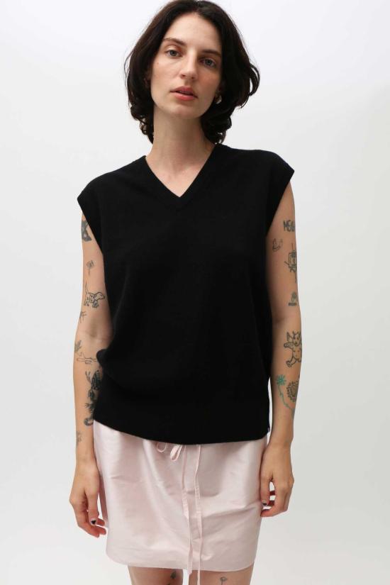  익스트림캐시미어 베스트 익스트림 캐시미어 스펜서  레이븐 - EXTREME CASHMERE